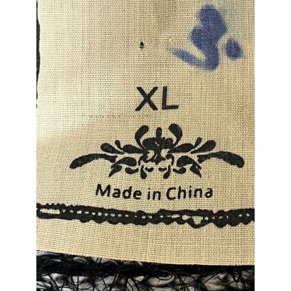 Retro Fuzzy Sweater Black XL Neutral Minimalist Preppy Classic Chic Boho Goth - Picture 3 of 10